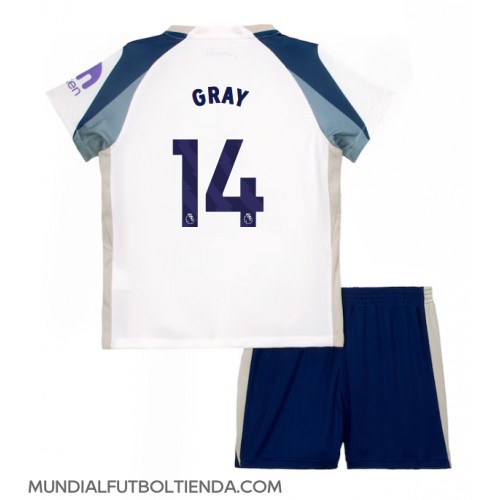 Camiseta Tottenham Hotspur Archie Gray #14 Primera Equipación Replica 2025-26 para niños mangas cortas (+ Pantalones cortos)